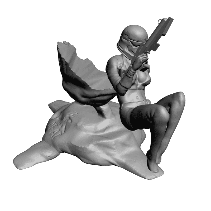 картинка Сцена из Звёздных войн PI1-180 3D-STL.COM
