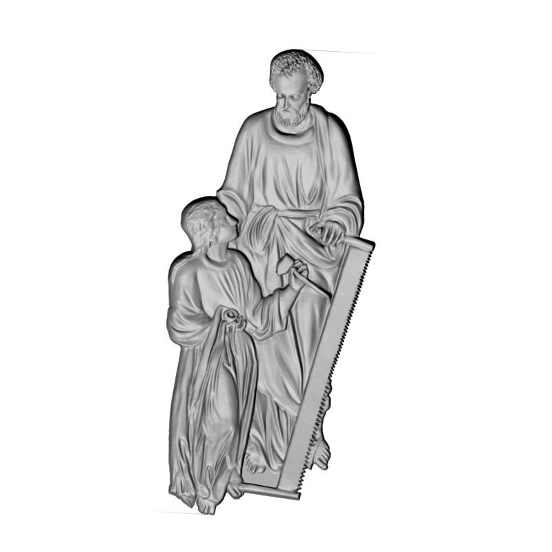 картинка Старик и ребёнок L1-130 3D-STL.COM