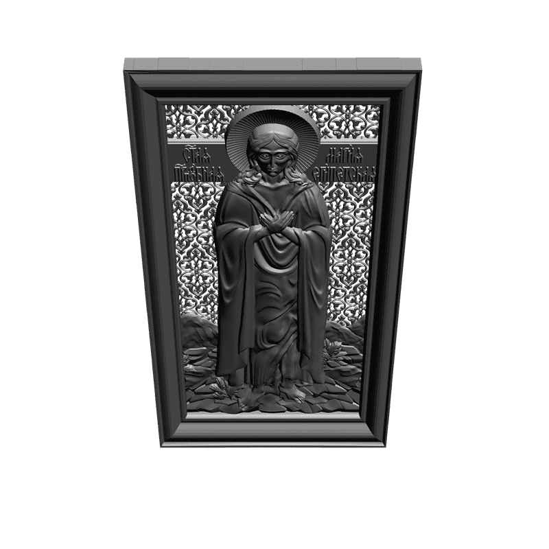 картинка Святая преподобная Мария Египетская V3-151 3D-STL.COM
