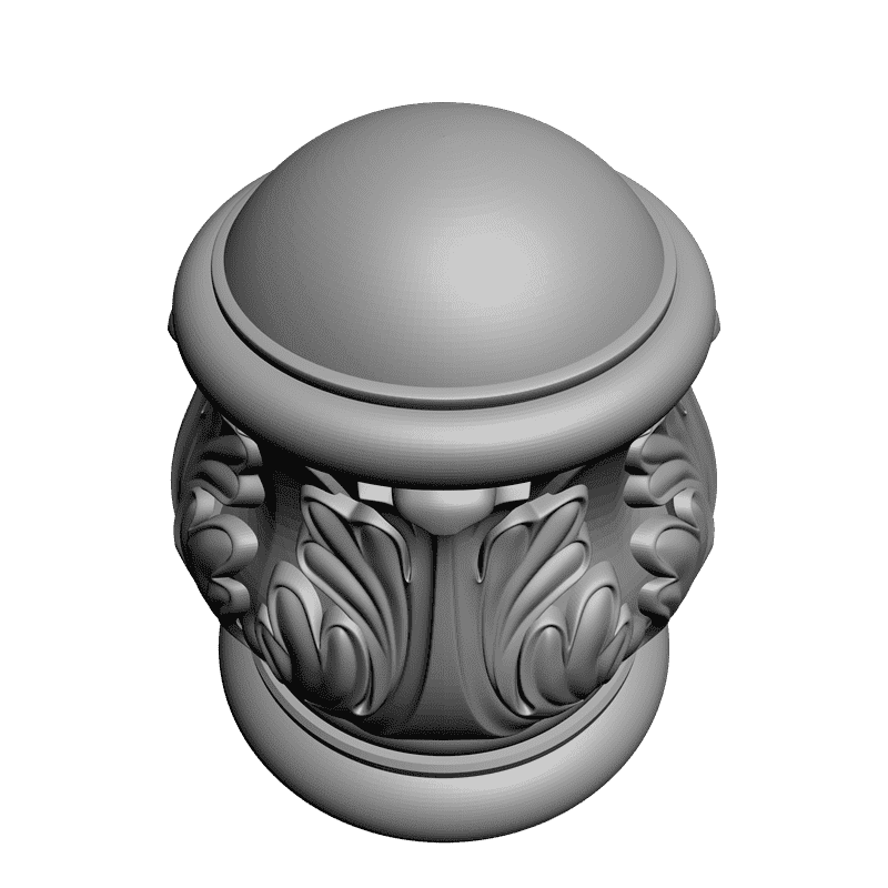 картинка Шишка резная D20-015 3D-STL.COM