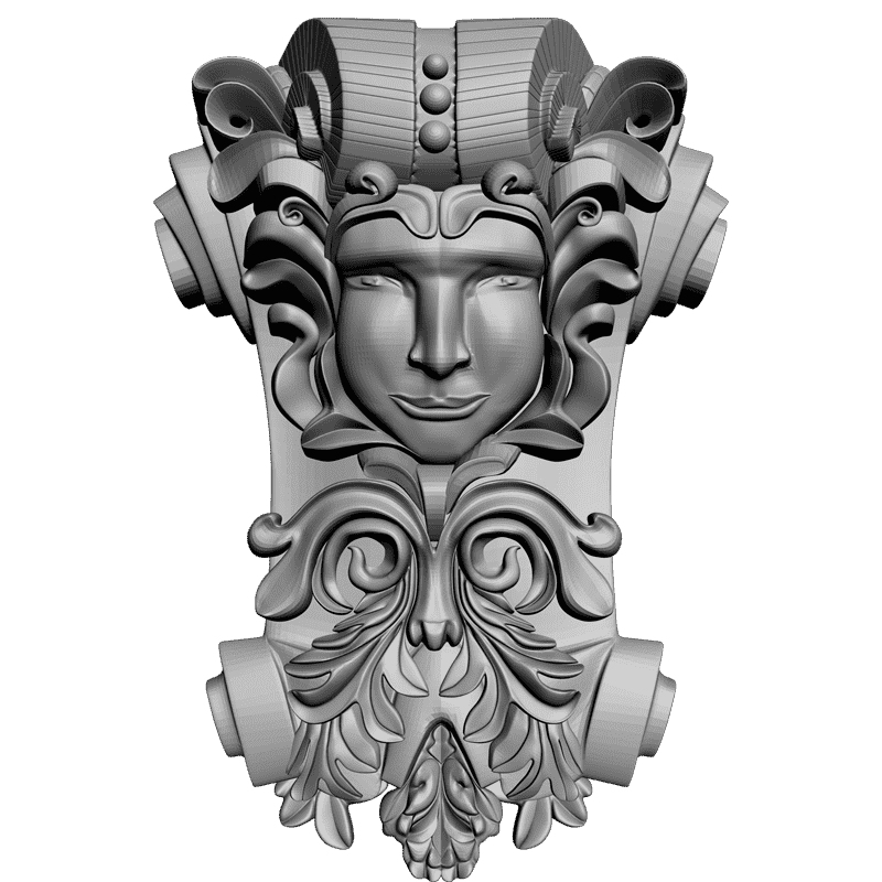 картинка Лицо L1-017 3D-STL.COM