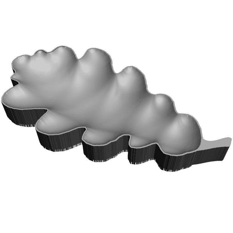 картинка Дубовый листик F4-084 3D-STL.COM