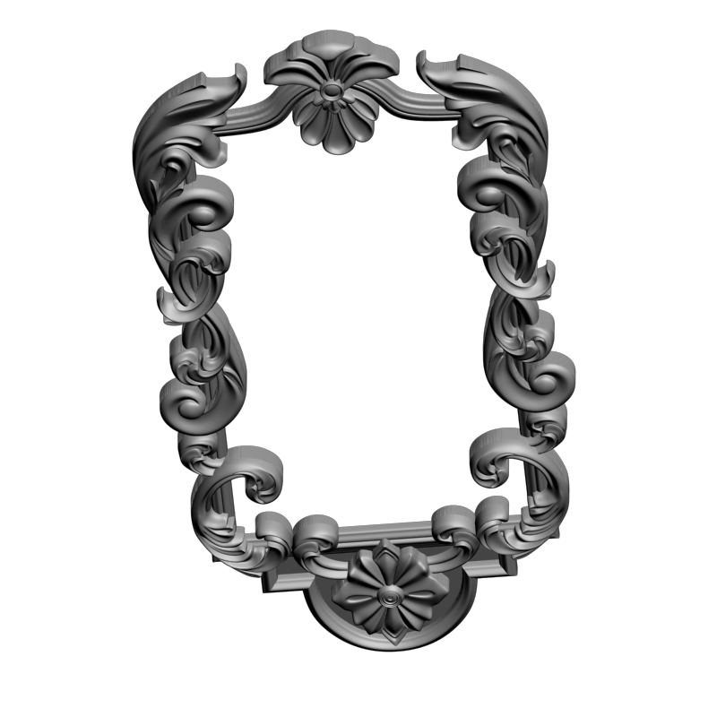 картинка Рама резная D14-550 3D-STL.COM