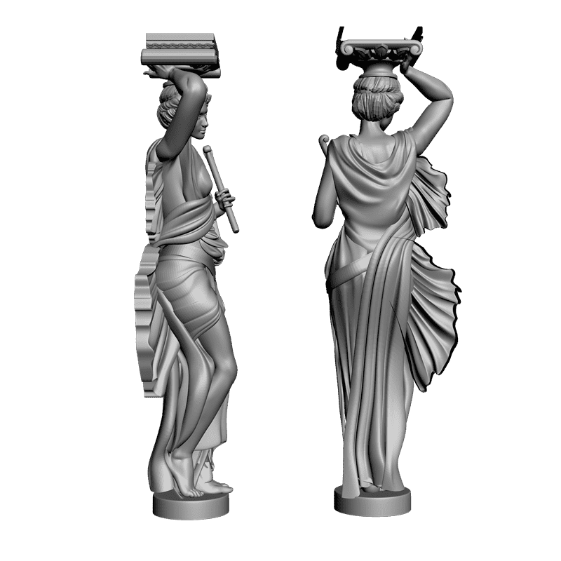 3д СТЛ модели кариатиды. Фрина 3d model STL. Кариатиды STL 3d. Аполлон 3d model STL free.