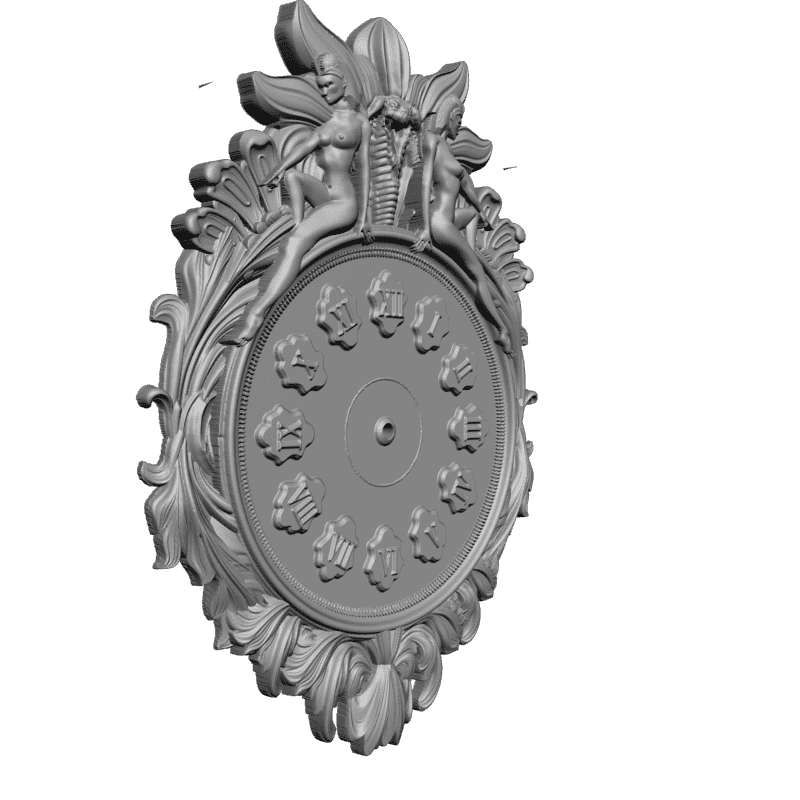 картинка Настенные часы с девушками P3-109 3D-STL.COM