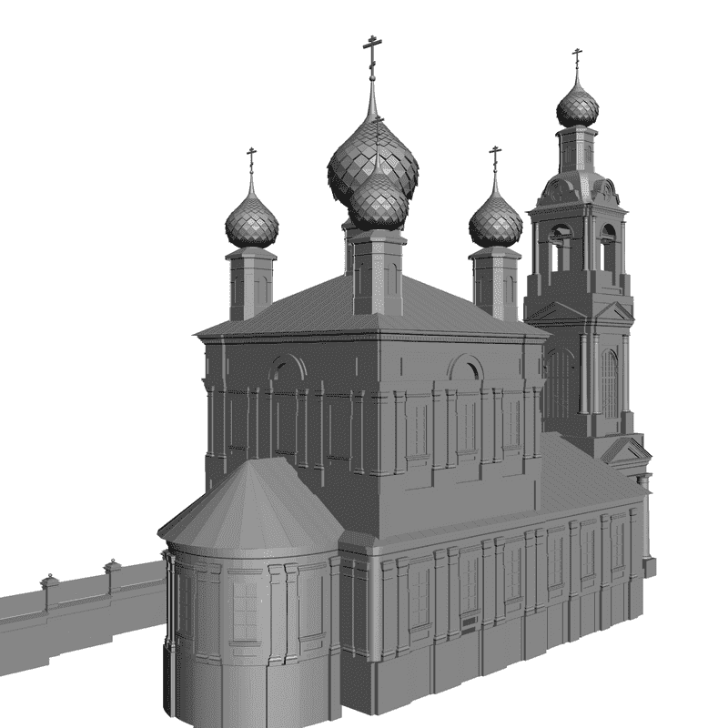 картинка Церковь H1-009 3D-STL.COM