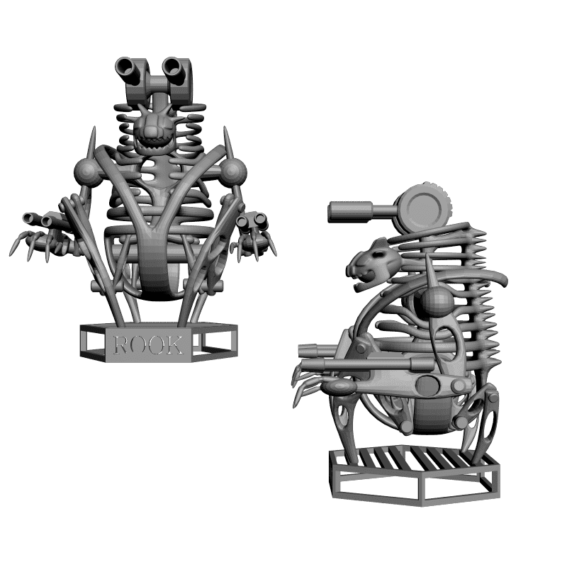 картинка Набор шахмат. Кости PI3-099 3D-STL.COM