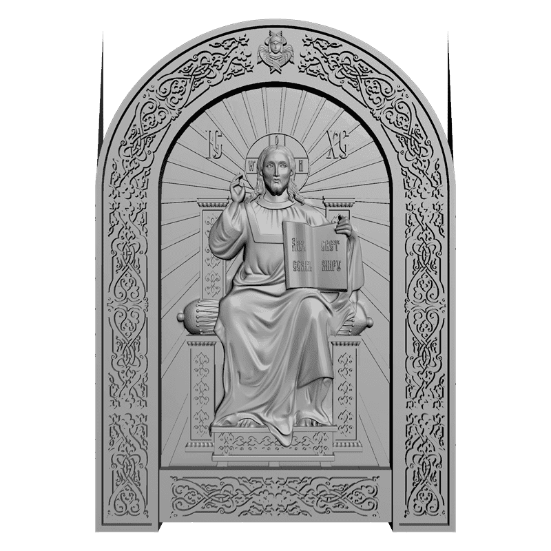 картинка Спас на престоле V3-042 3D-STL.COM