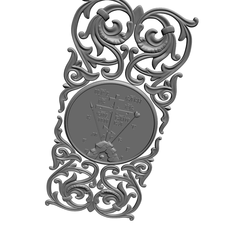 картинка Накладка с крестом V9-016 3D-STL.COM