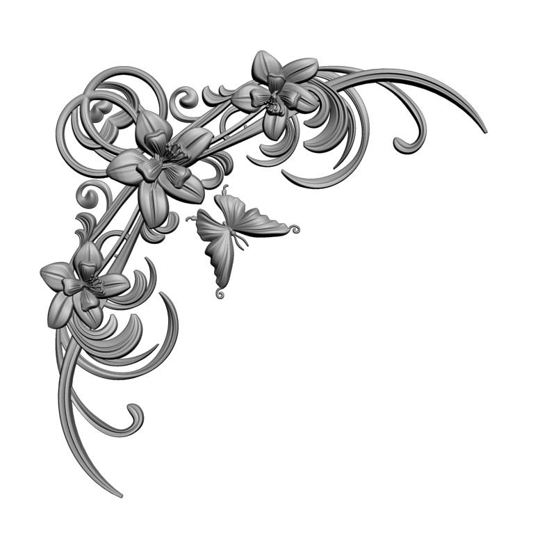 картинка Угловой элемент D19-056 3D-STL.COM