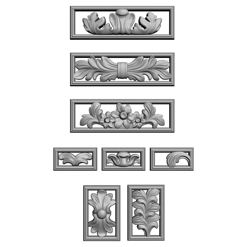 картинка Набор накладок D10-264 3D-STL.COM