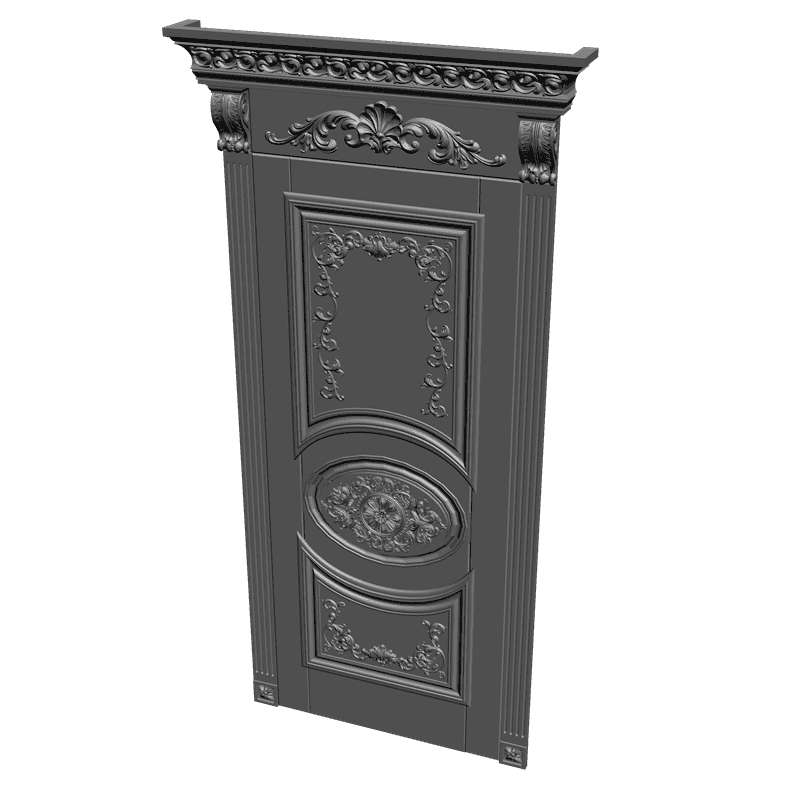 картинка Дверь резная H3-011 3D-STL.COM