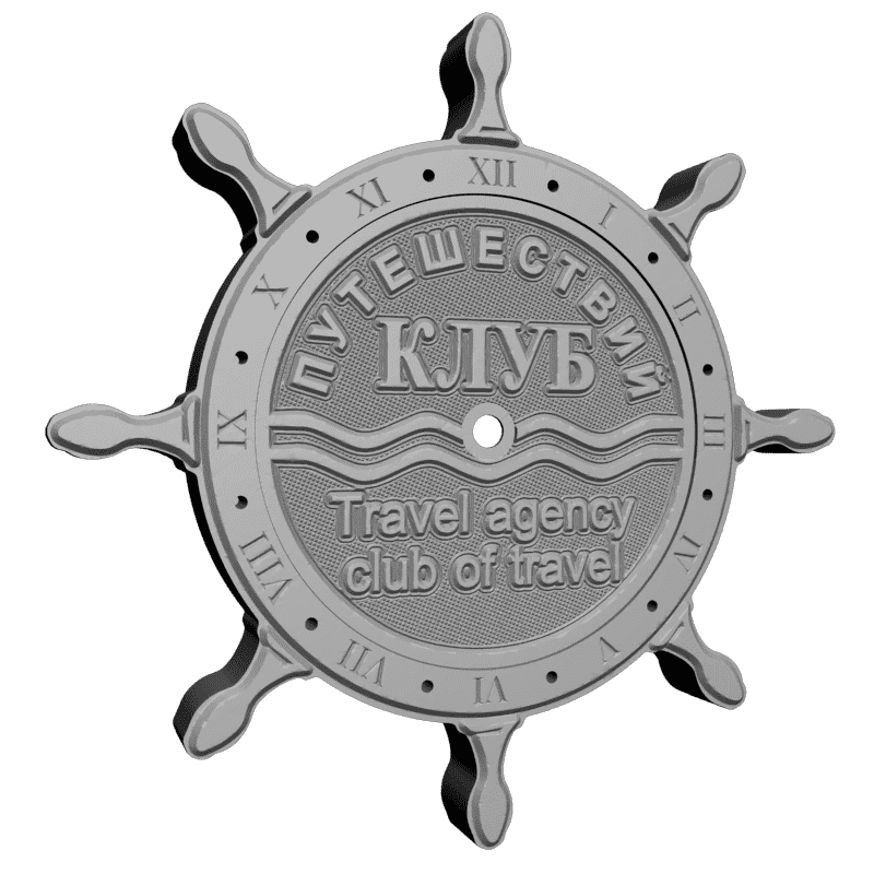 картинка Часы Клуб Путишествий P3-117 3D-STL.COM