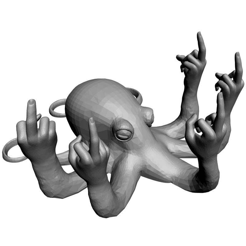 картинка Fucktopus P4-414 3D-STL.COM