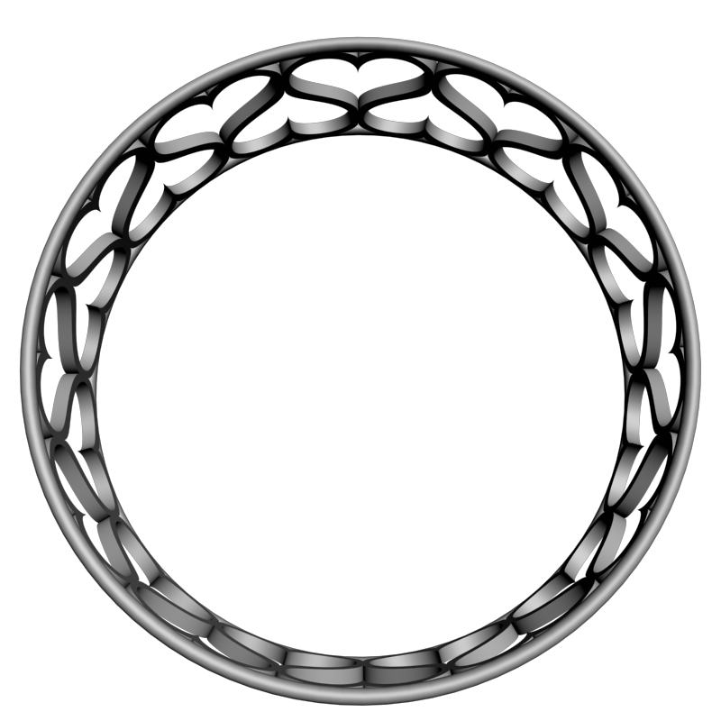 картинка Прекрасный Браслет в виде Сердца RY1-024 3D-STL.COM