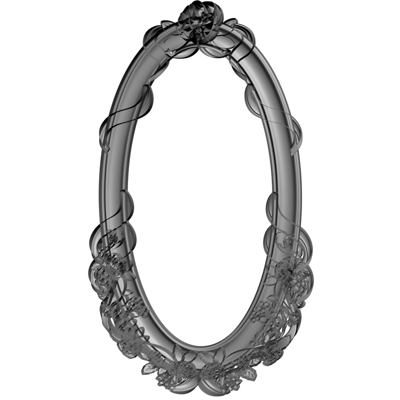 картинка Овальное зеркало D14-374 3D-STL.COM
