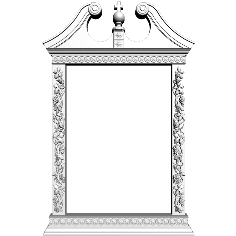 картинка Рама резная D14-389 3D-STL.COM