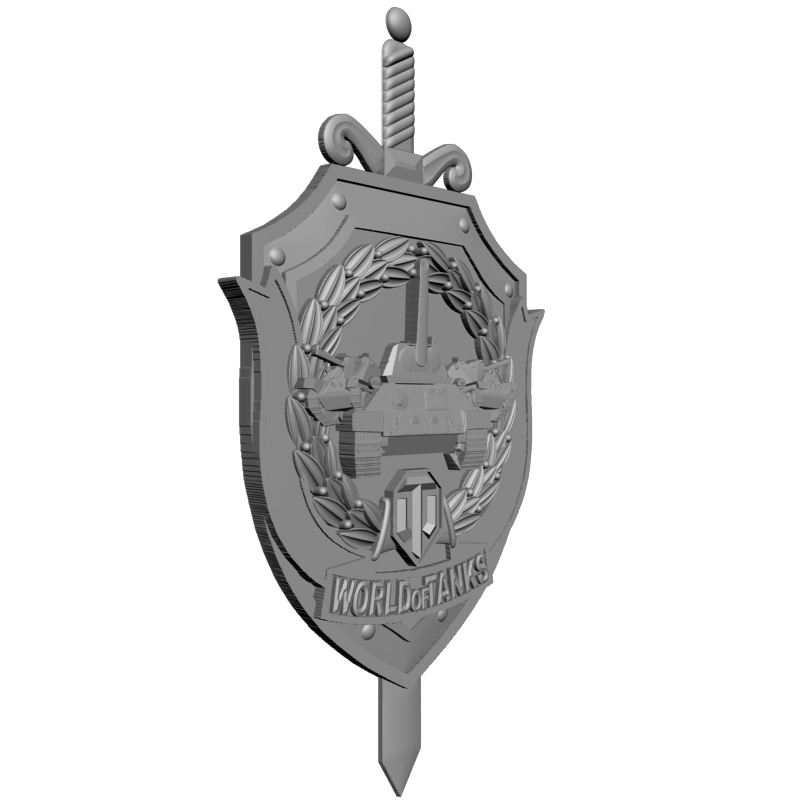 картинка Gerb World of Tanks RG3-074 3D-STL.COM