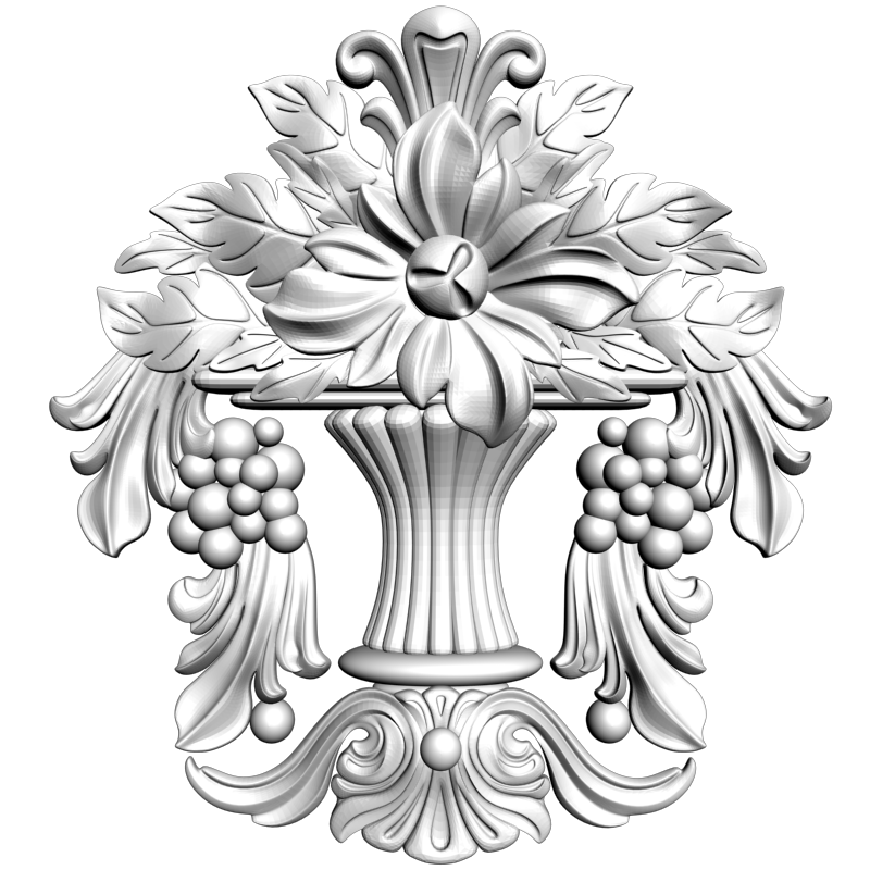 картинка Накладка резная D10-309 3D-STL.COM