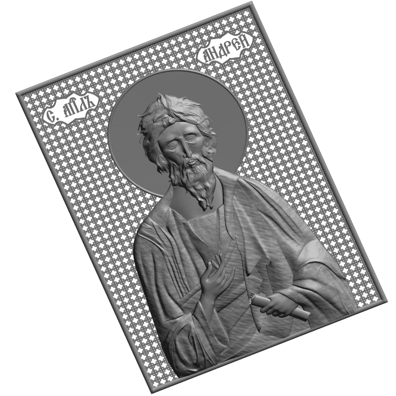 картинка Апостол Андрей Первозванный V3-333 3D-STL.COM