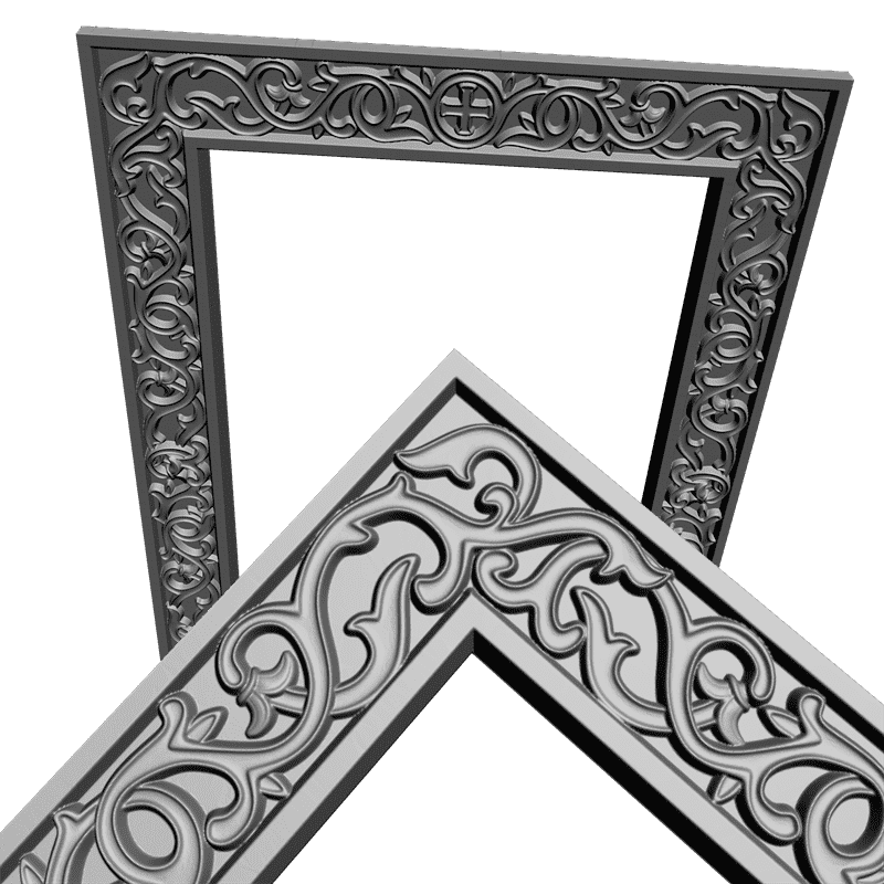картинка Рама резная D14-174 3D-STL.COM