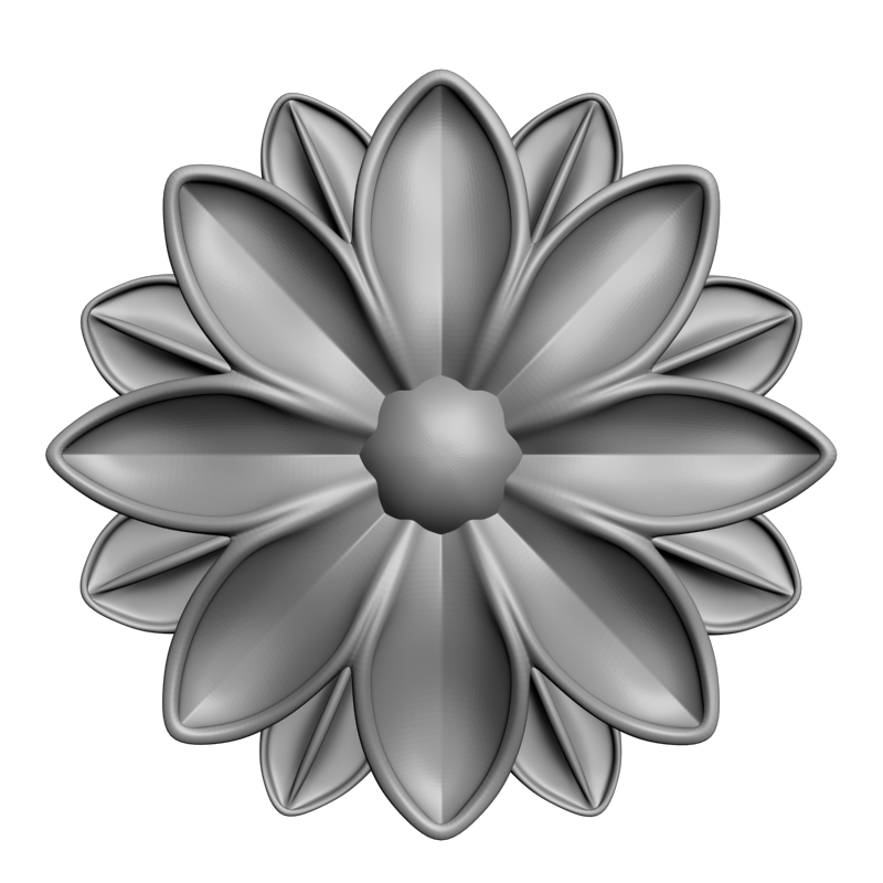 картинка Розетка резная D16-388 3D-STL.COM
