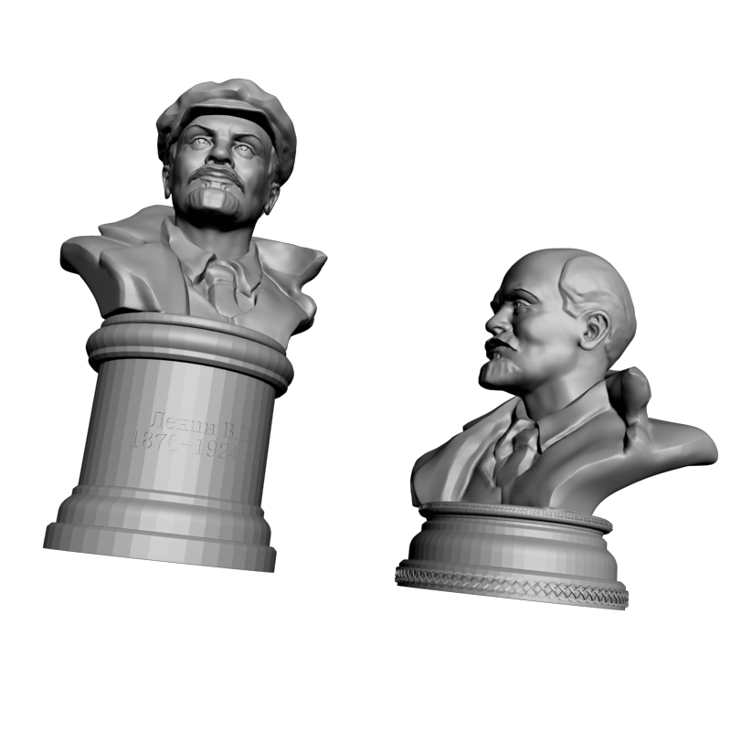 картинка Владимир Ильич Ульянов Ленин L2-100 3D-STL.COM