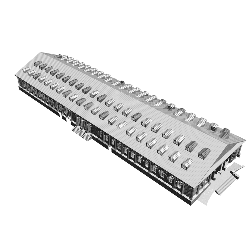 картинка Здание H1-008 3D-STL.COM