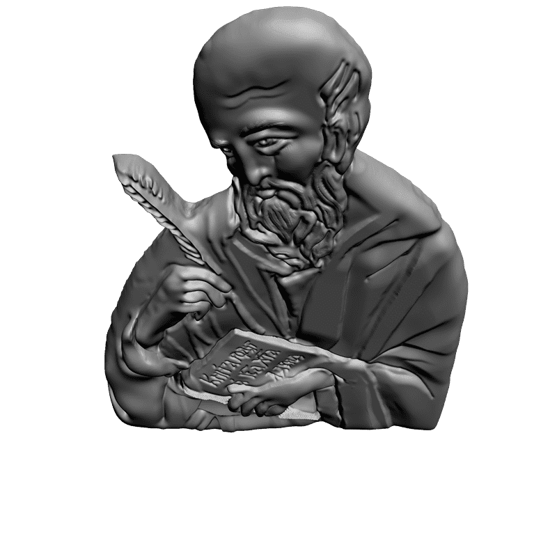 картинка Св. Иоан Богослов V6-052 3D-STL.COM