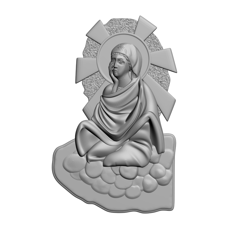 картинка Божья Матерь V6-084 3D-STL.COM