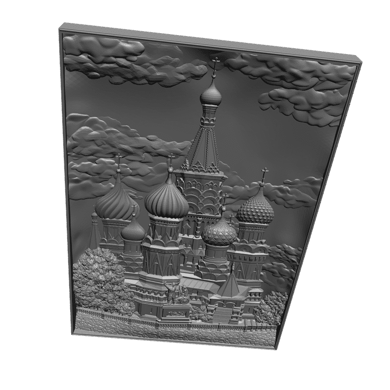 картинка Собор Василия Блаженного D12-042 3D-STL.COM