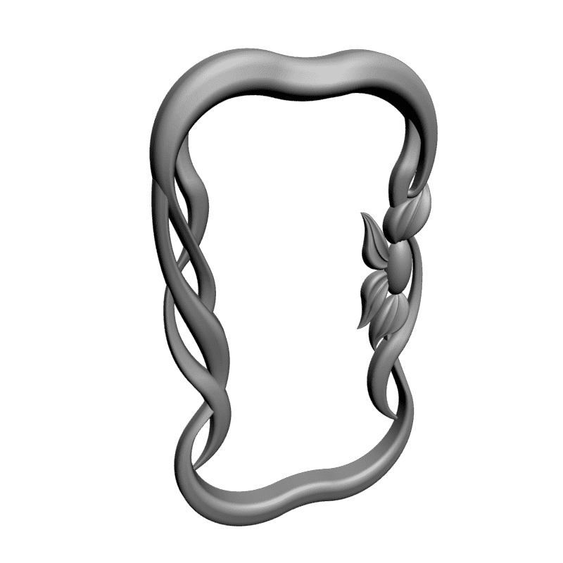 картинка Рамка под зеркало D14-346 3D-STL.COM