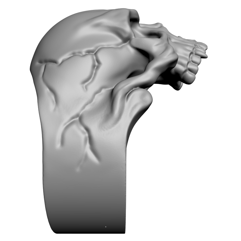 картинка Кольцо с черепом RY2-185 3D-STL.COM