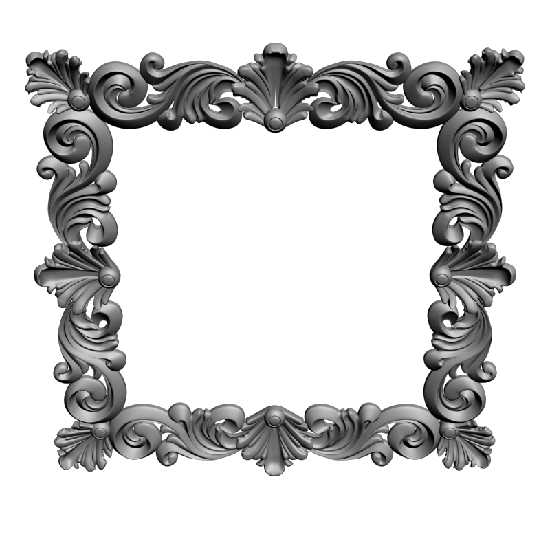 картинка Рама резная D14-513 3D-STL.COM