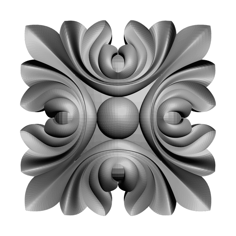 картинка Розетка резная D16-145 3D-STL.COM