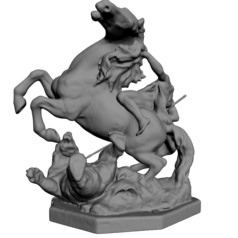 картинка Всадник на коне L3-303 3D-STL.COM