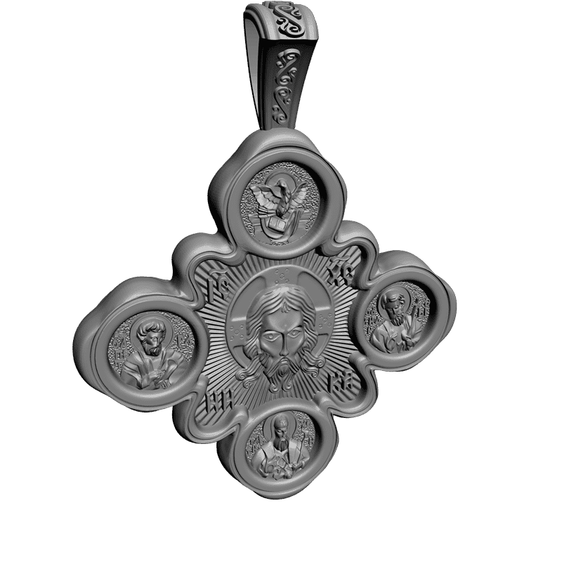 картинка Крестик RY4-012 3D-STL.COM