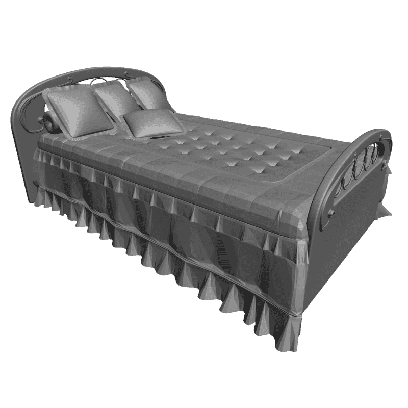 картинка Кровать M4-173 3D-STL.COM