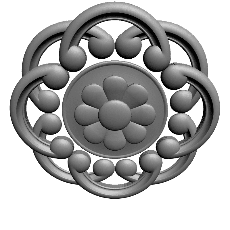 картинка Розетка резная D16-165 3D-STL.COM