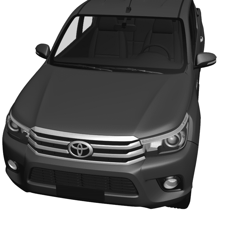 картинка Toyota Hilux Double Cab 2016 RT3-038 3D-STL.COM