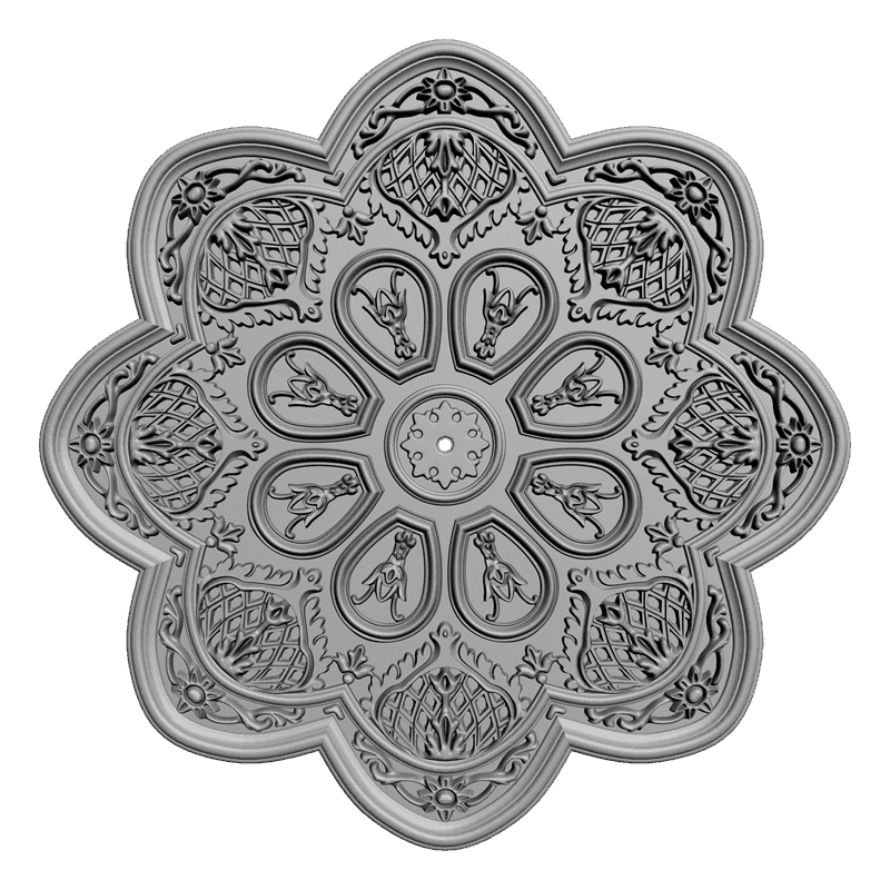 картинка Розетка резная D16-117 3D-STL.COM