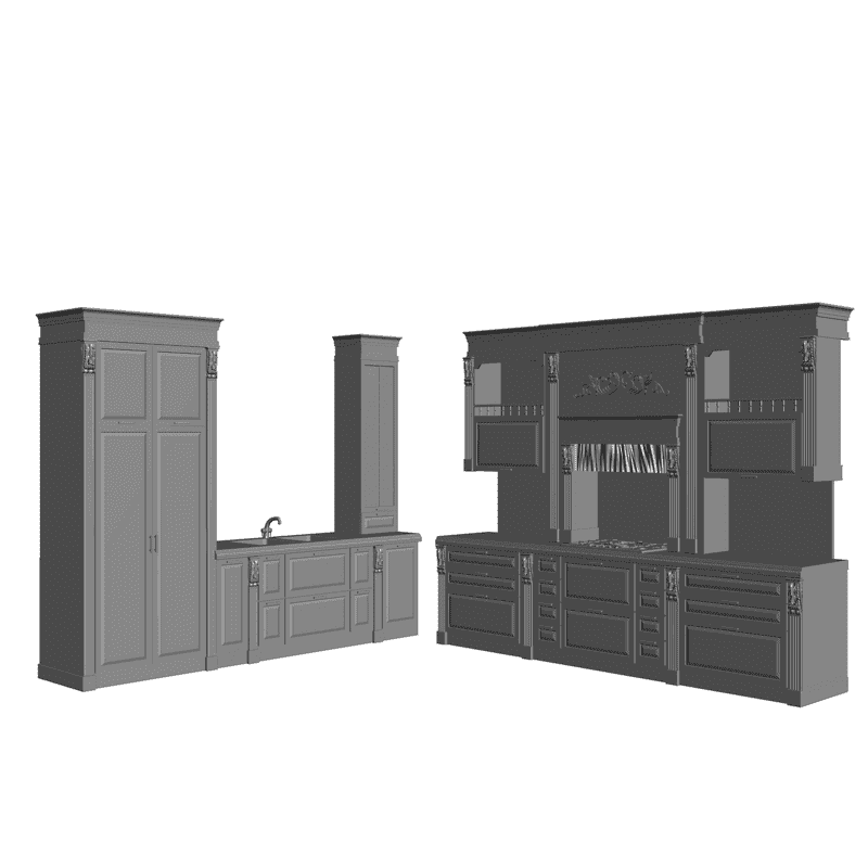 картинка Кухня M5-005 3D-STL.COM