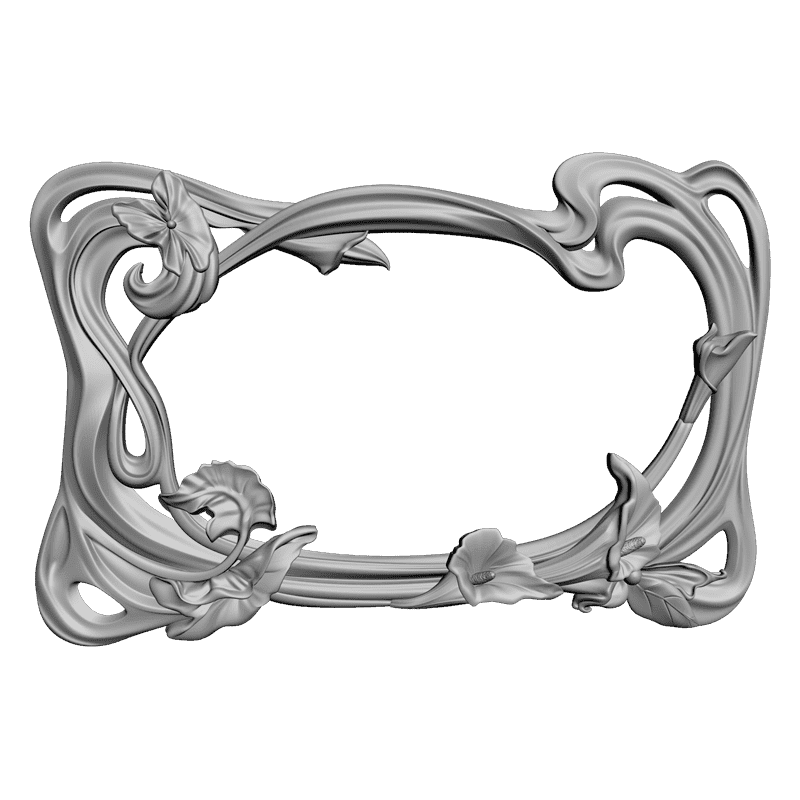 картинка Под зеркало рама резная D14-094 3D-STL.COM