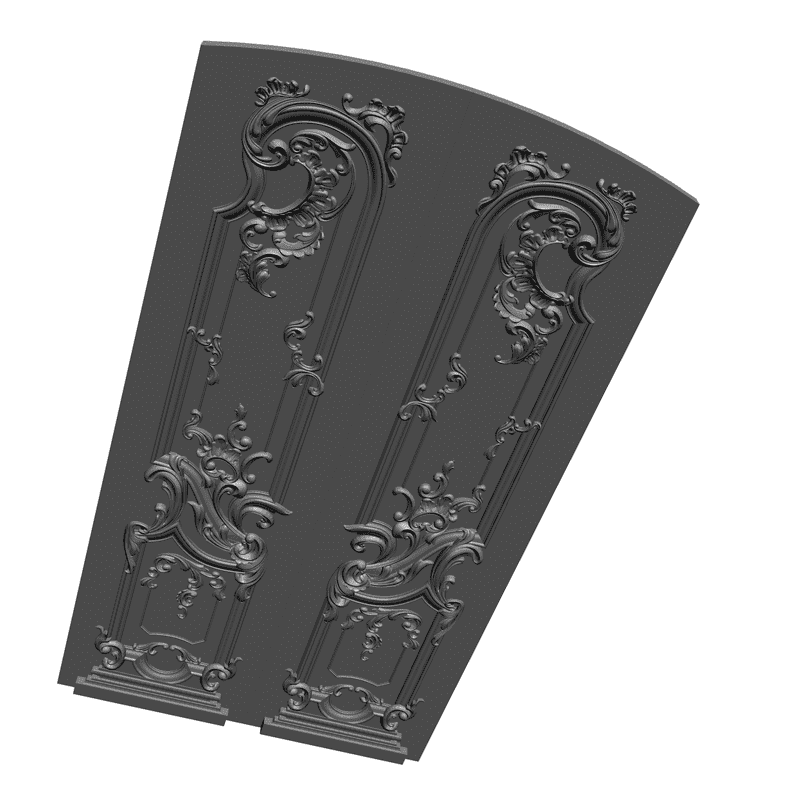 картинка Дверь резная H3-006 3D-STL.COM