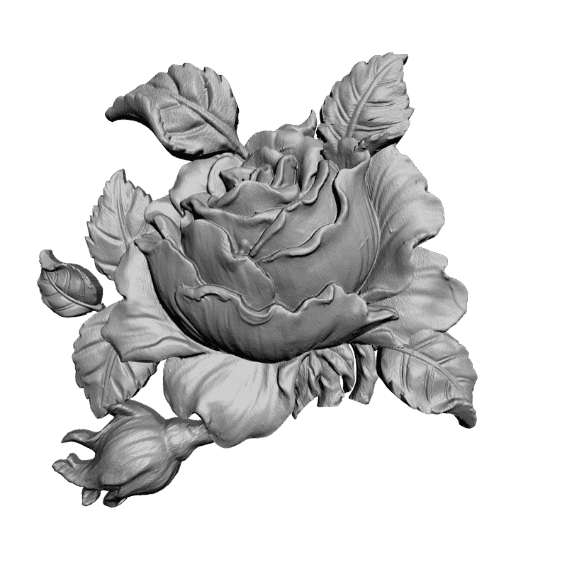 картинка Роза F4-010 3D-STL.COM
