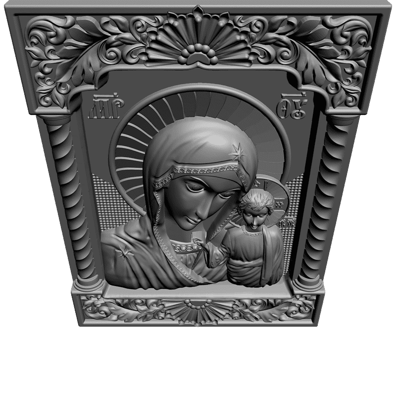 картинка Табынская икона Божией Матери V3-239 3D-STL.COM