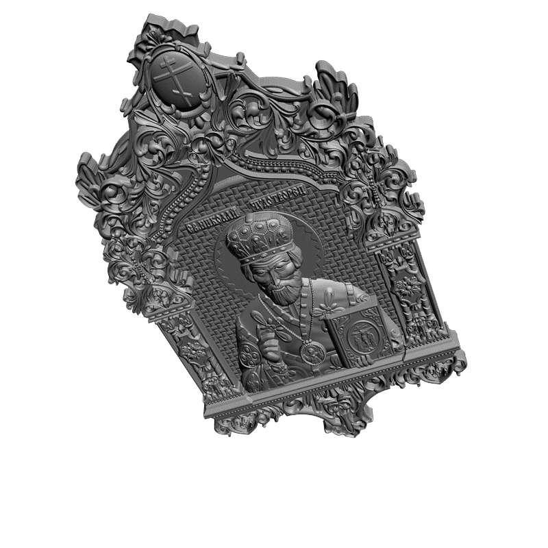 картинка Святой Николай Чудотворец V3-254 3D-STL.COM
