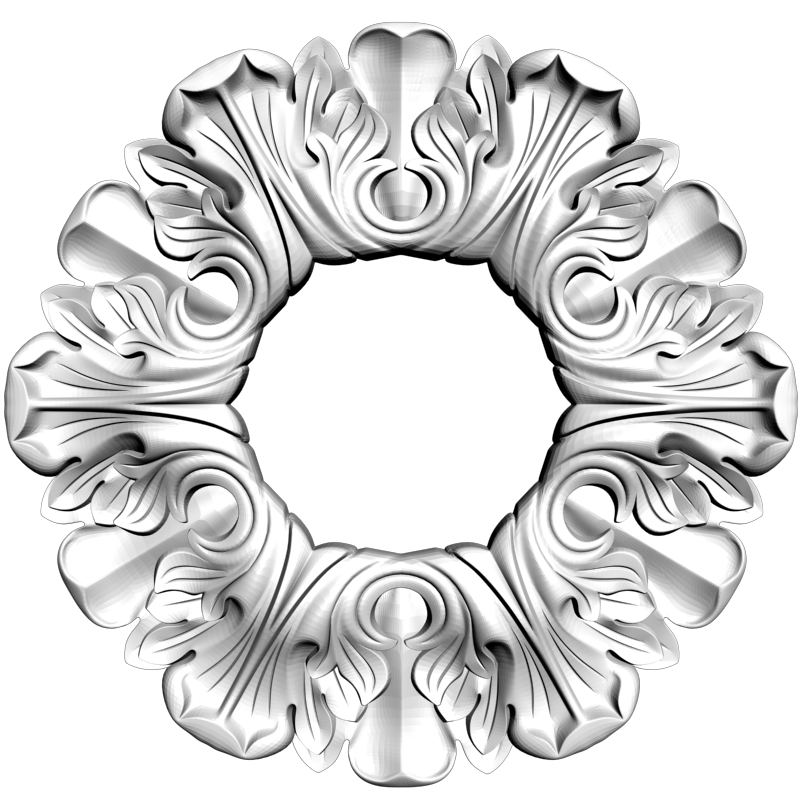 картинка Розетка резная D16-298 3D-STL.COM