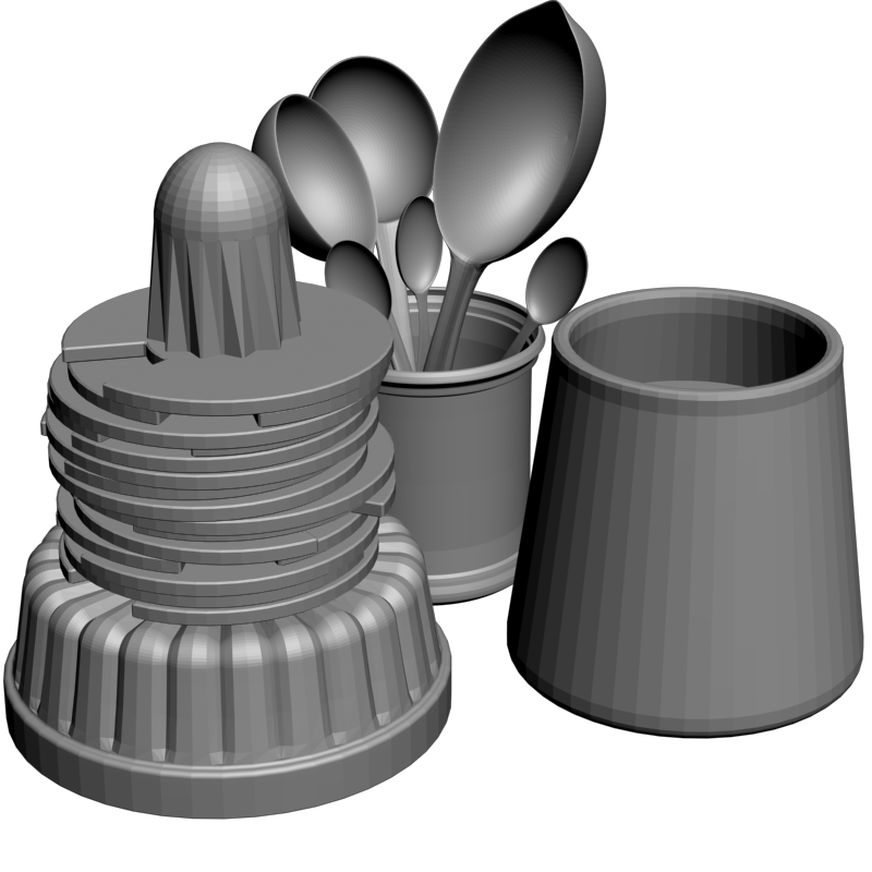 картинка Кухонные пренадлежности H5-088 3D-STL.COM