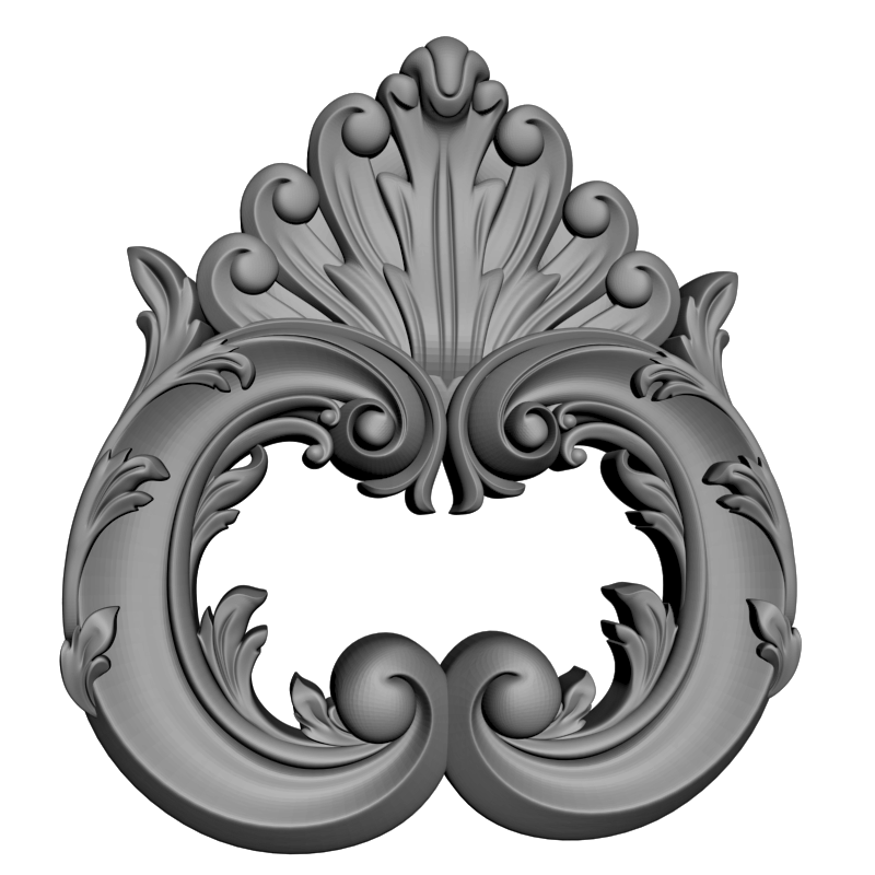картинка Накладка декоративная рамная D10-389 3D-STL.COM